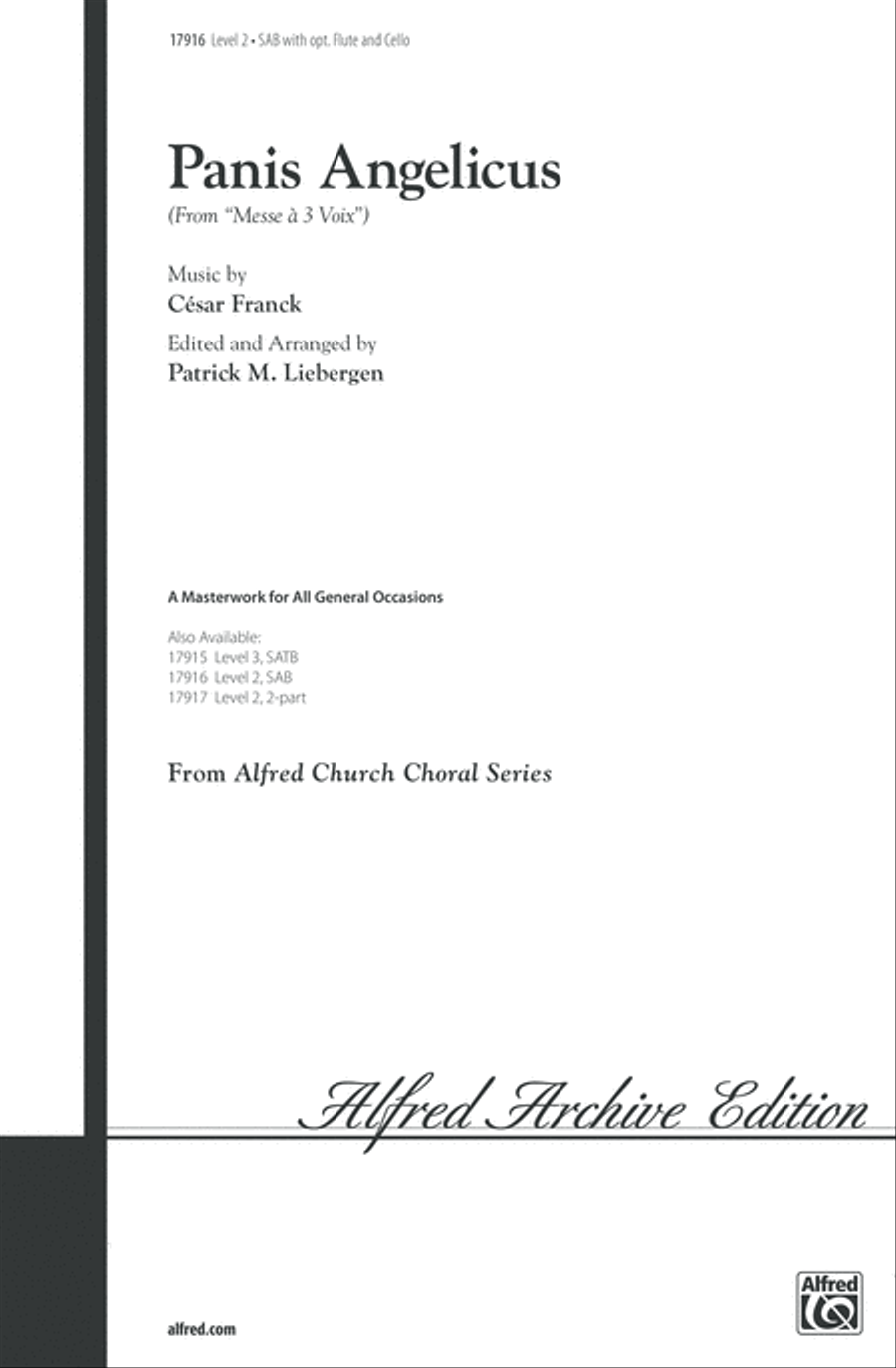 Panis Angelicus 3-Part scores gallery preview page 1