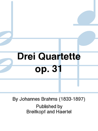 Book cover for 3 Quartets Op. 31