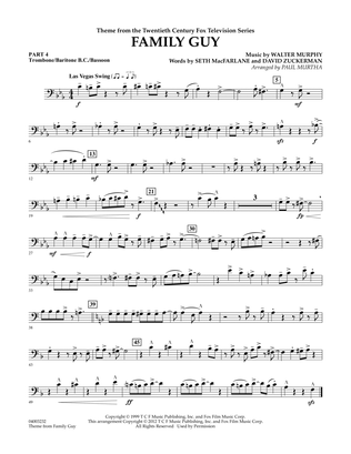 Family Guy (Theme) - Pt.4 - Trombone/Bar. B.C./Bsn.