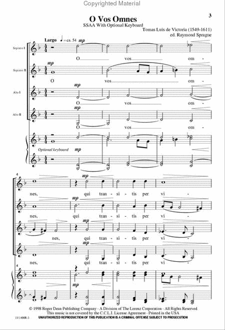 O Vos Omnes SSAA scores gallery preview page 3