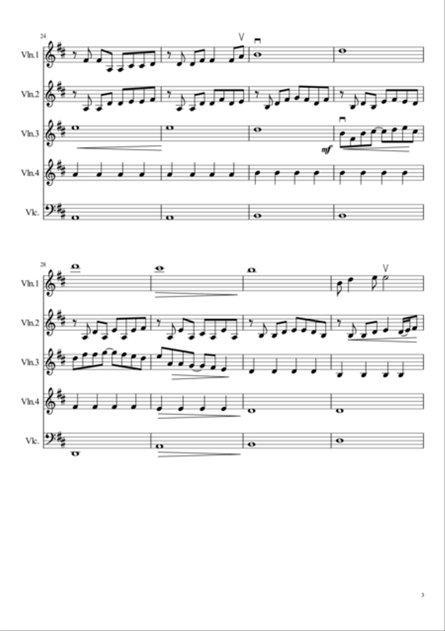 Piece for Strings Chamber Orchestra scores gallery preview page 3