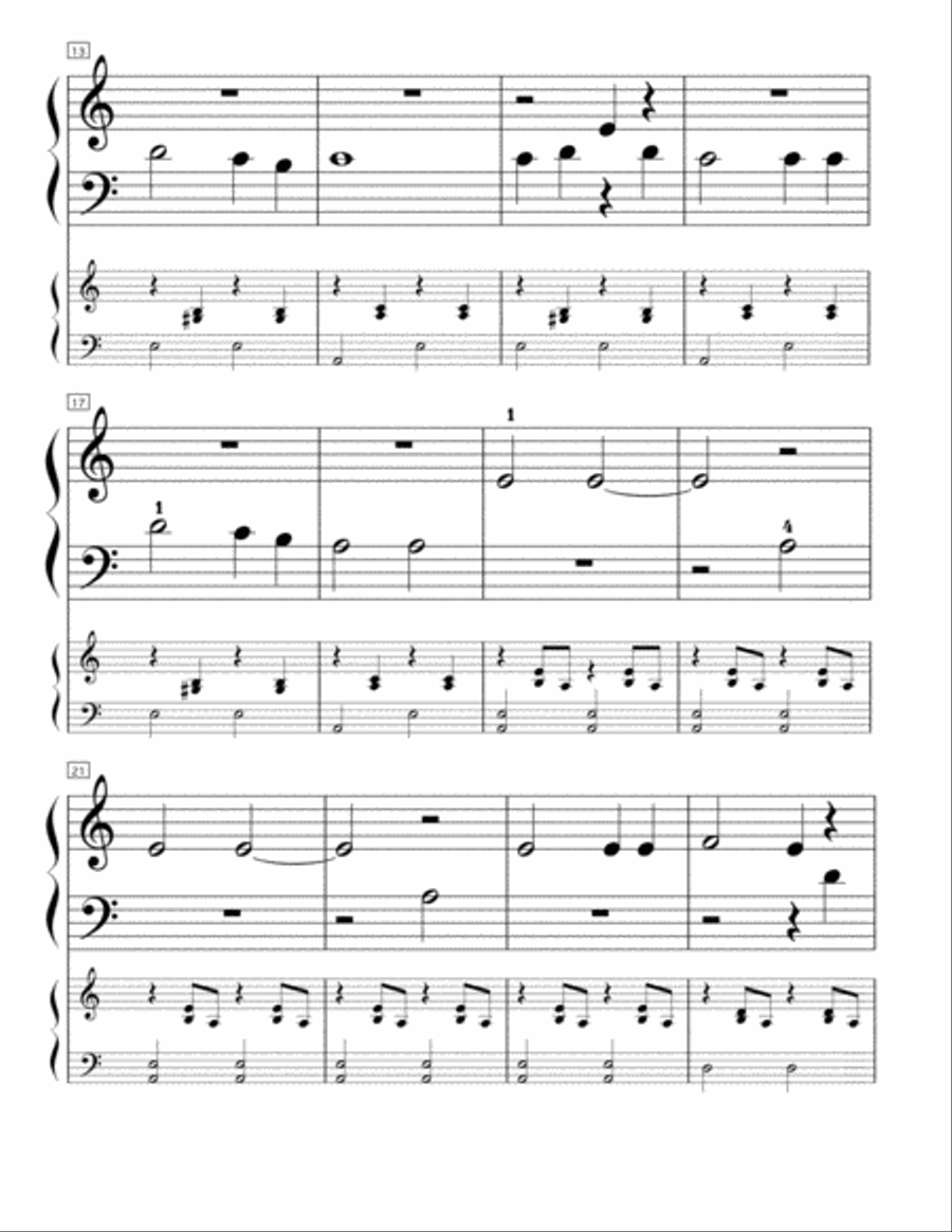 Chanukah O Chanukah (Khanike Oy Khanike) Easy Piano scores gallery preview page 2