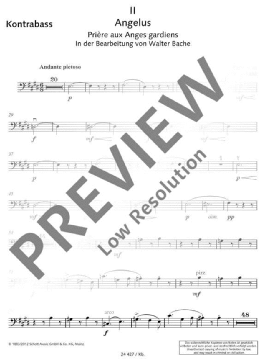 Angelus! Angelus! Double Bass scores gallery preview page 2