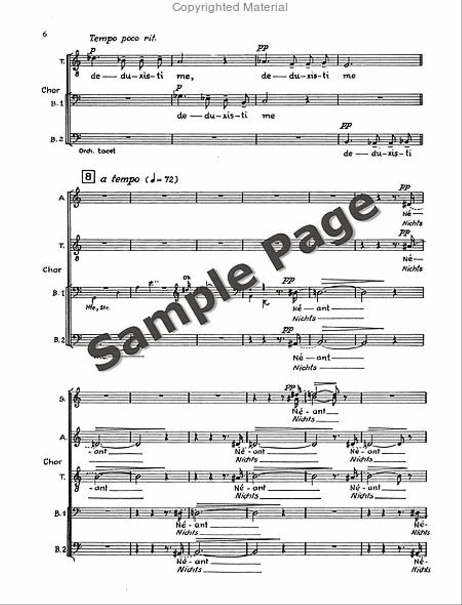 Sutermeister H Ecclesia Kantate (1972/73) 4-Part scores gallery preview page 7