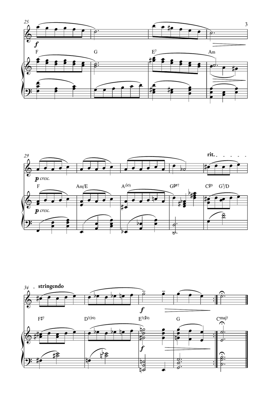 Mia & Sebastian's Theme Flute scores gallery preview page 3