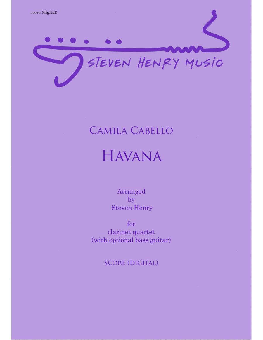 Havana Havana Clarinet Quartet scores gallery preview page 1