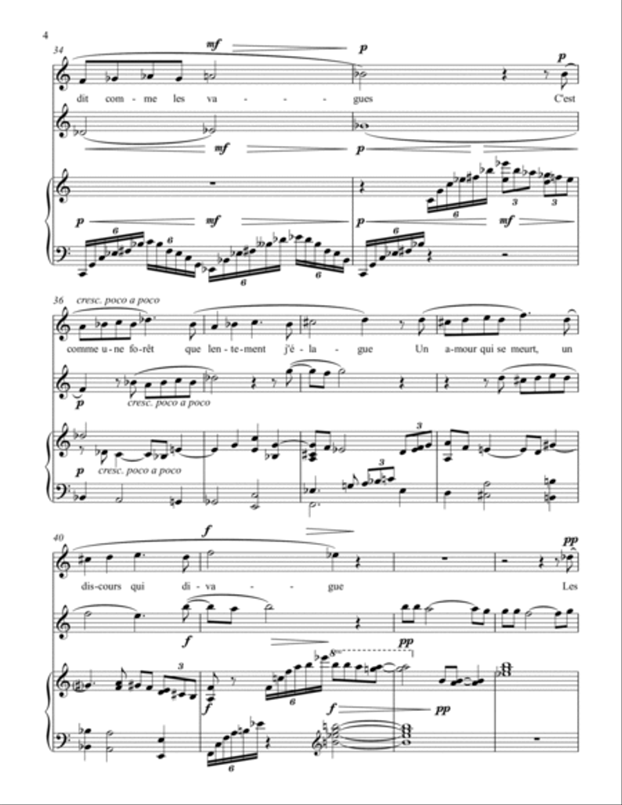 Les heures bleues Small Ensemble scores gallery preview page 4