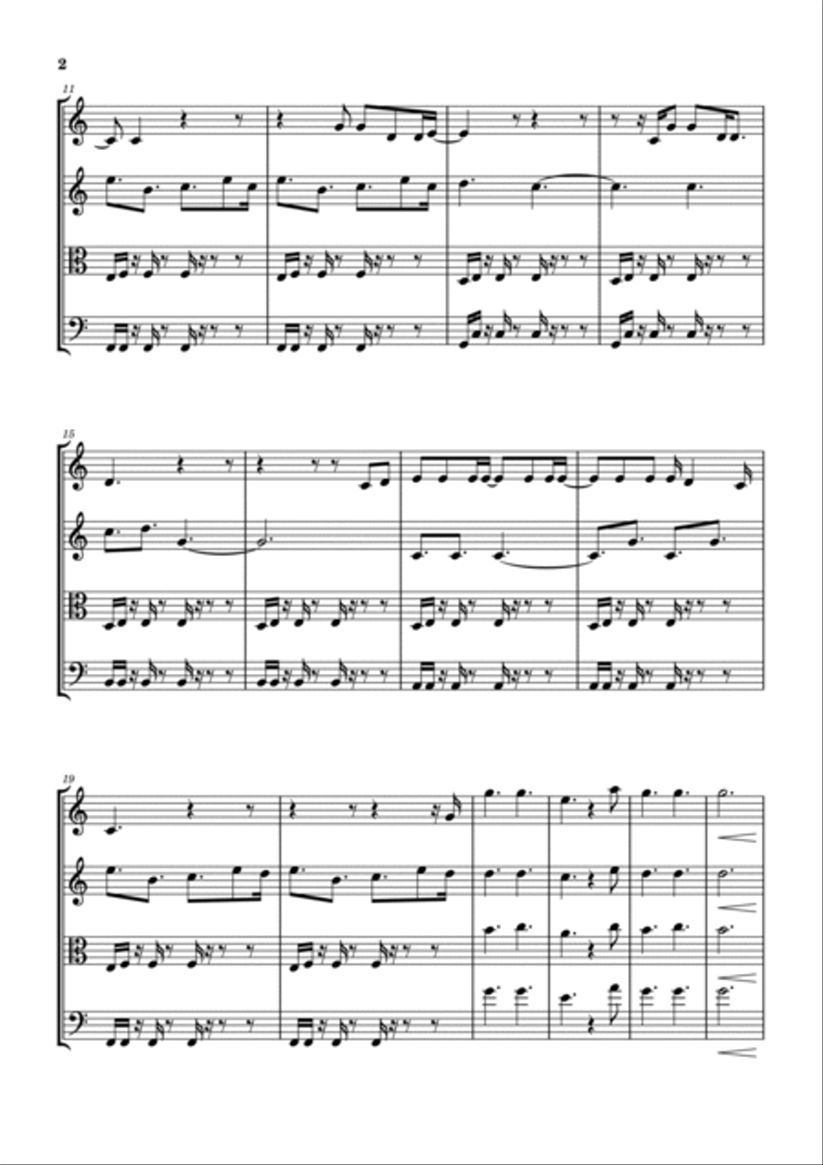 Almost Home String Quartet scores gallery preview page 3