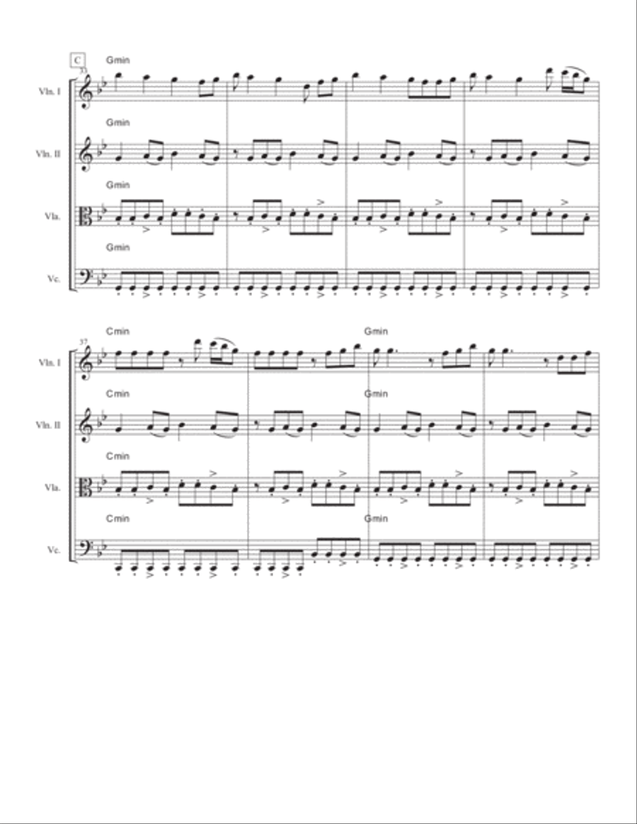 Love Runs Out String Quartet scores gallery preview page 5