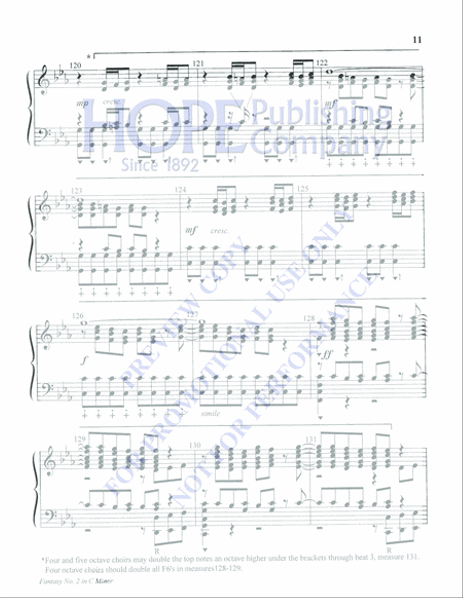 Fantasy No. 2 in C Minor 5-Octaves scores gallery preview page 11
