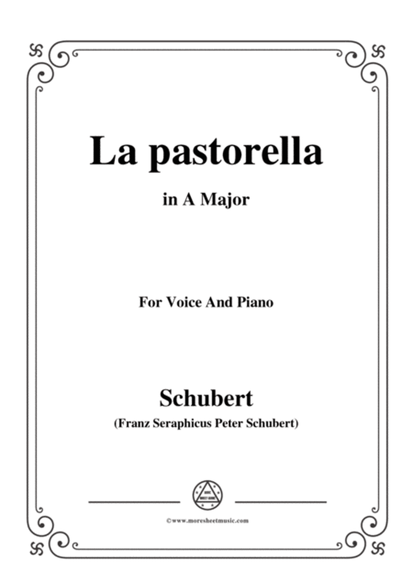 Schubert-La pastorella,in A Major,for Voice&Piano image number null