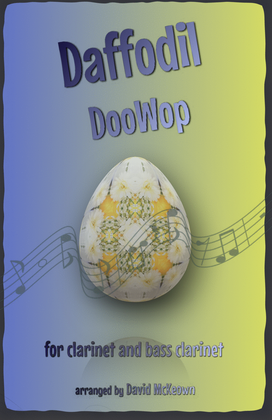 Book cover for The Daffodil Doo-Wop, for Clarinet and Bass Clarinet Duet
