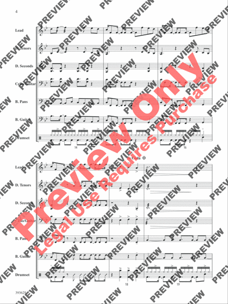 The Flamingo Steel Drum Band scores gallery preview page 5