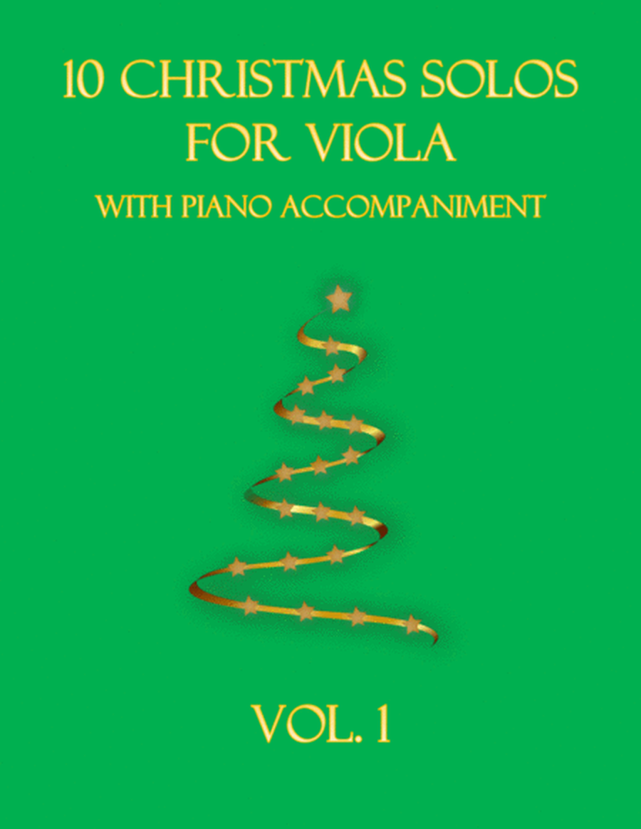 10 Christmas Solos for Viola (with piano accompaniment) vol. 1 image number null