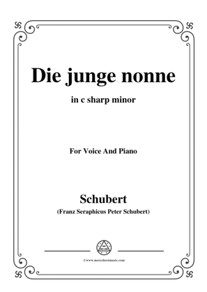 Schubert-Die junge nonne in c sharp minor,for voice and piano