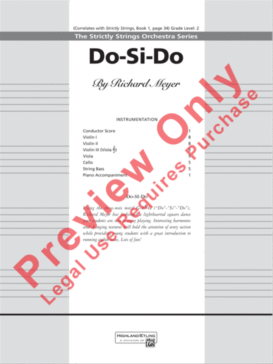 Do-Si-Do String Orchestra scores gallery preview page 2
