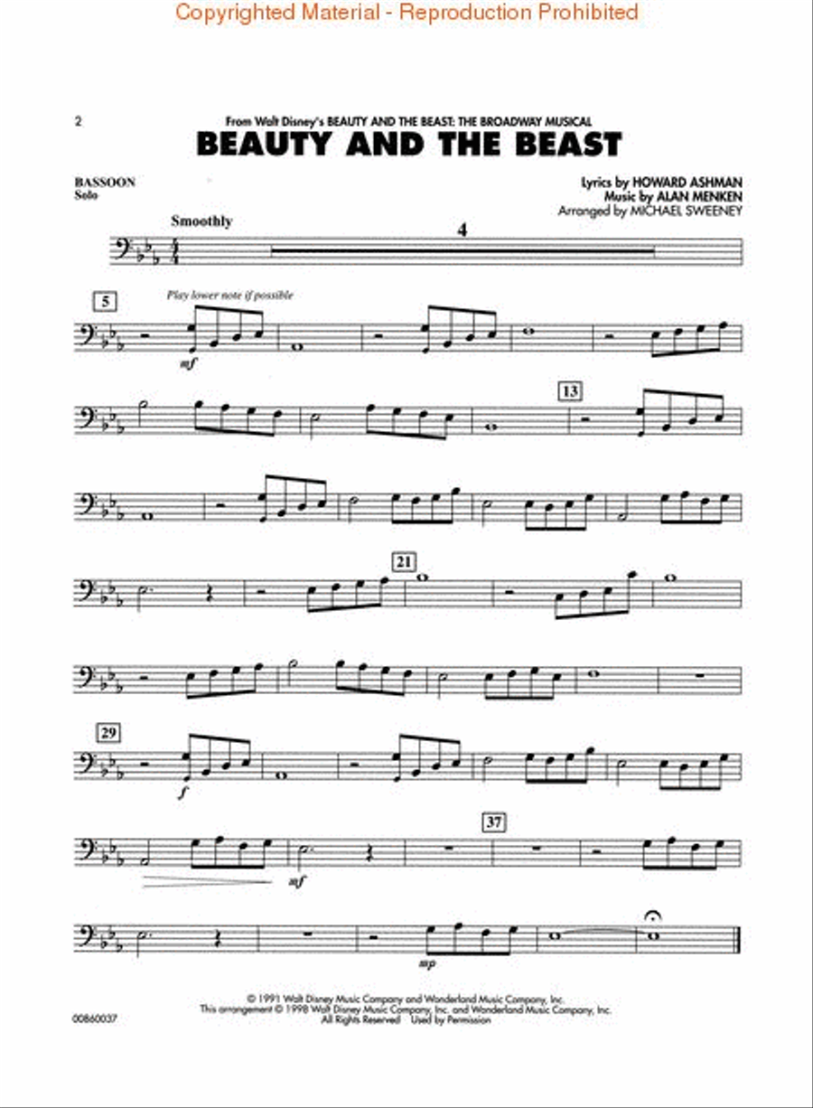 Broadway Favorites - Bassoon Concert Band Methods scores gallery preview page 2