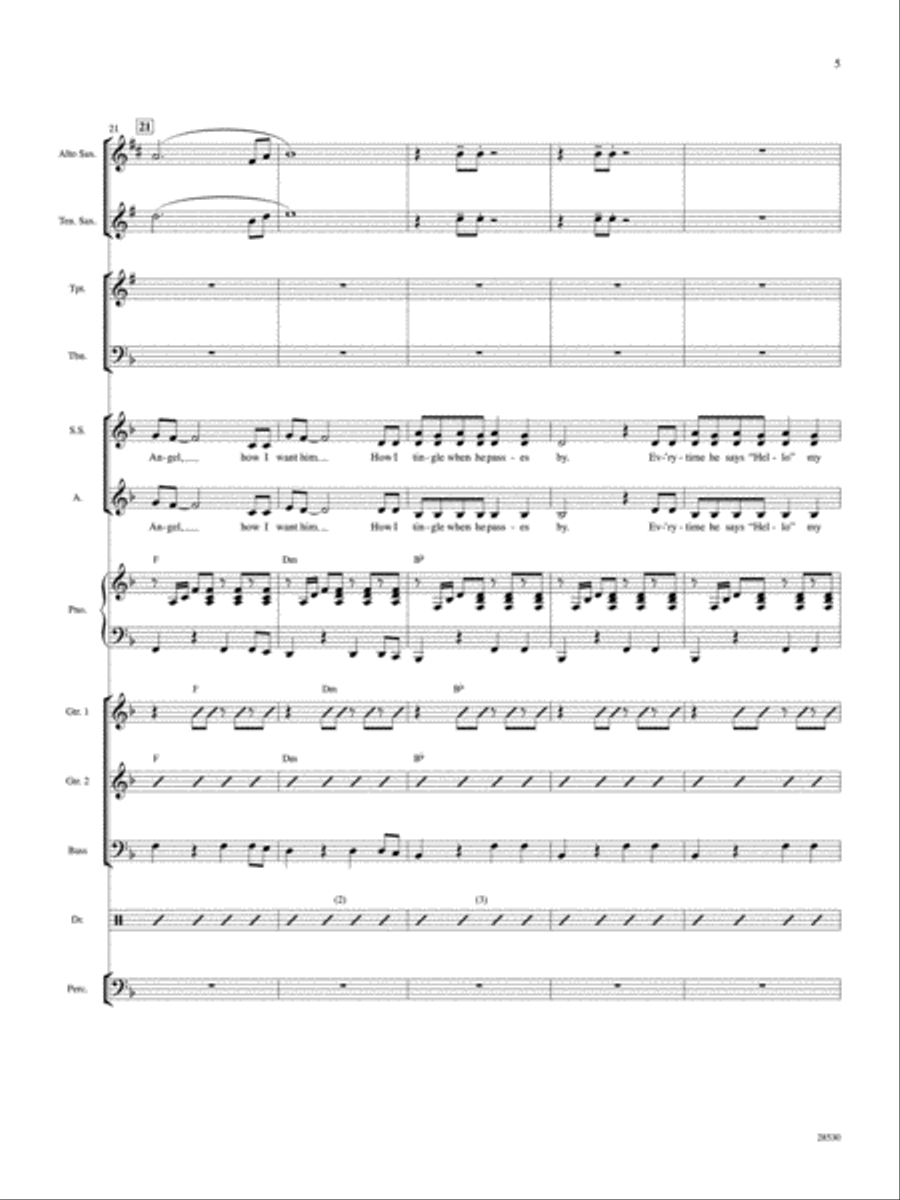 '60s Chicks (A Medley): Score Score scores gallery preview page 5