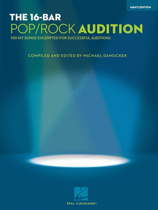 Book cover for 16 Bar Pop Rock Audition Mens Edition