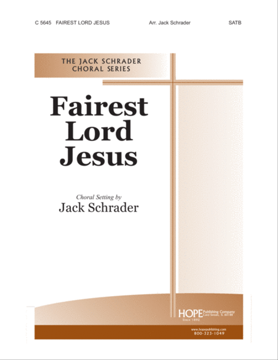 Fairest Lord Jesus 4-Part scores gallery preview page 1