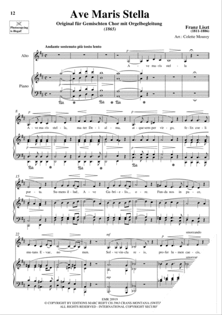 100 Ave Maria Volume 6 Alto Voice scores gallery preview page 7