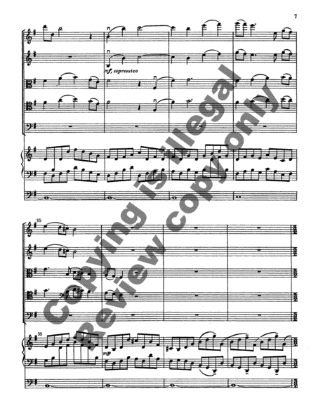 Sonata No. 1 for Organ and Strings (Score)