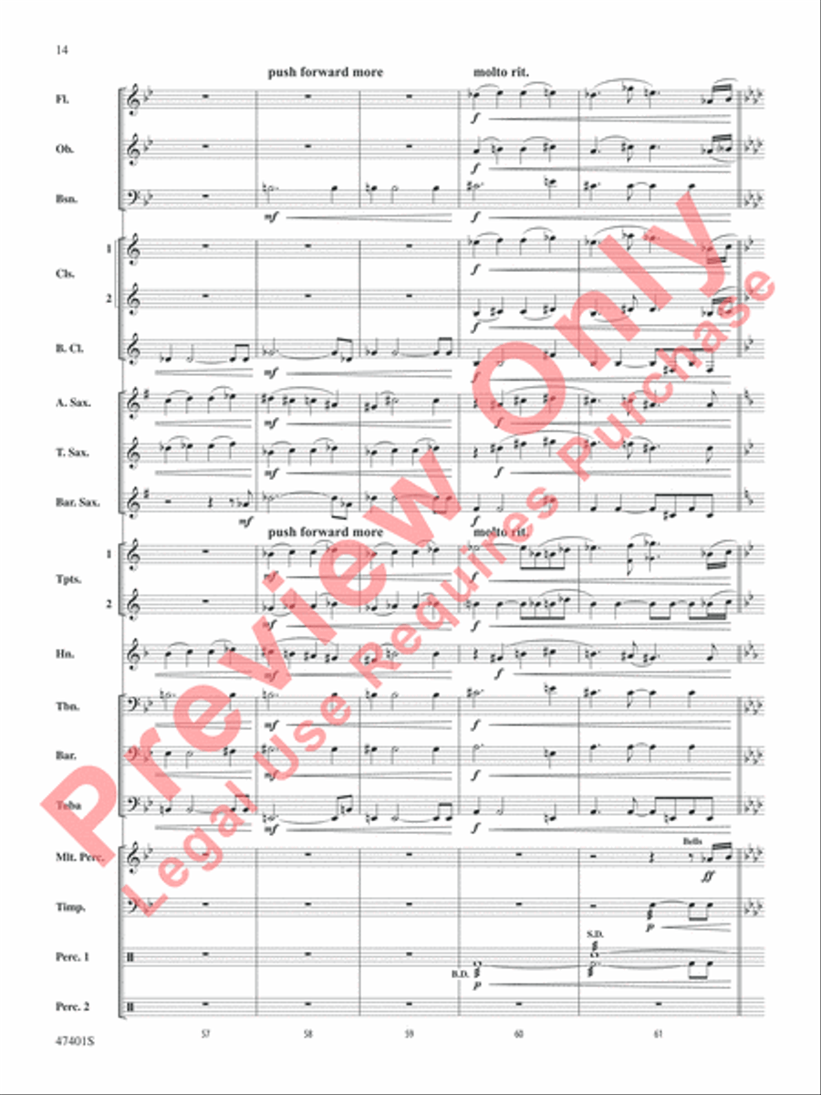 And So He Also Loves the Bow Concert Band scores gallery preview page 15