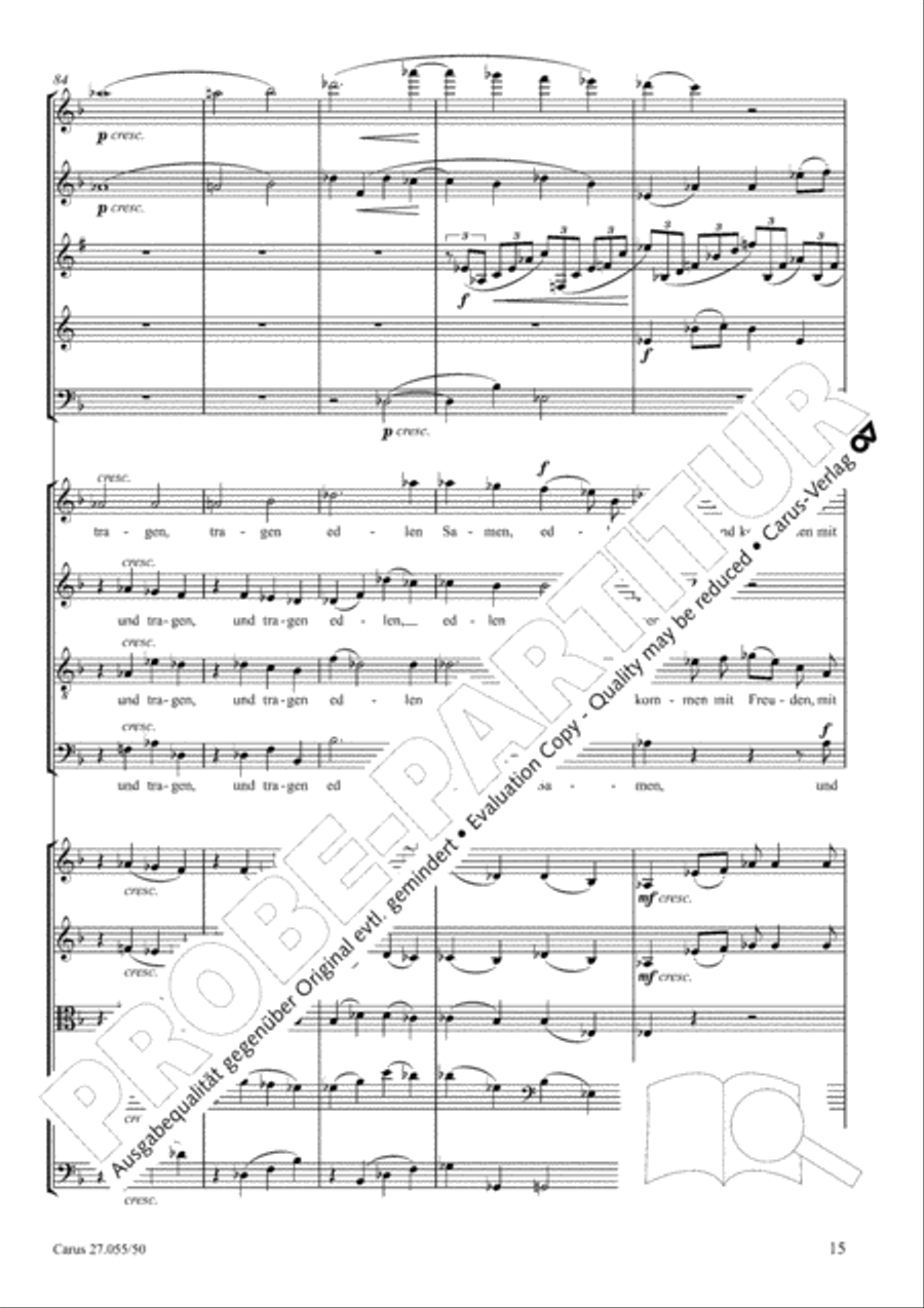 Ein Deutsches Requiem (German Requiem) 4-Part scores gallery preview page 22