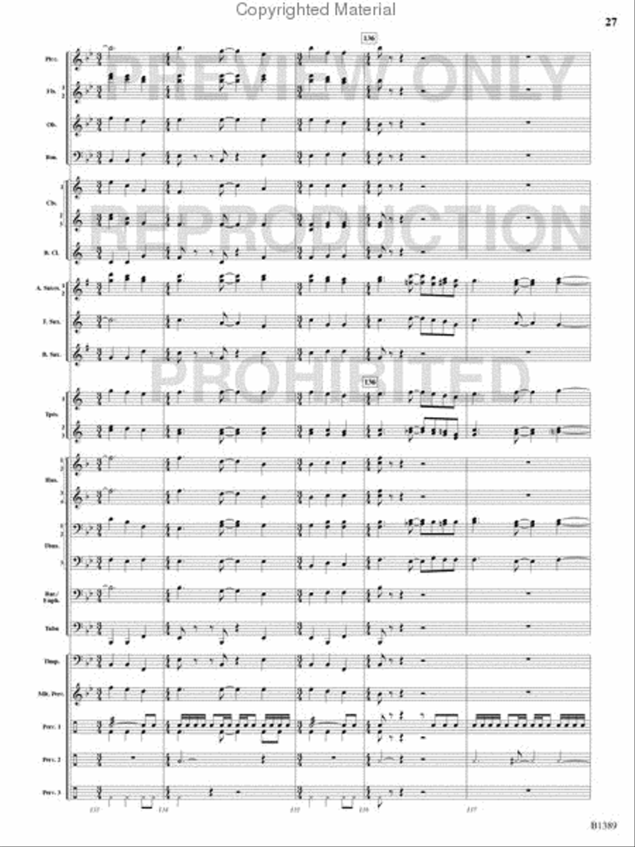 American Visions Concert Band scores gallery preview page 26