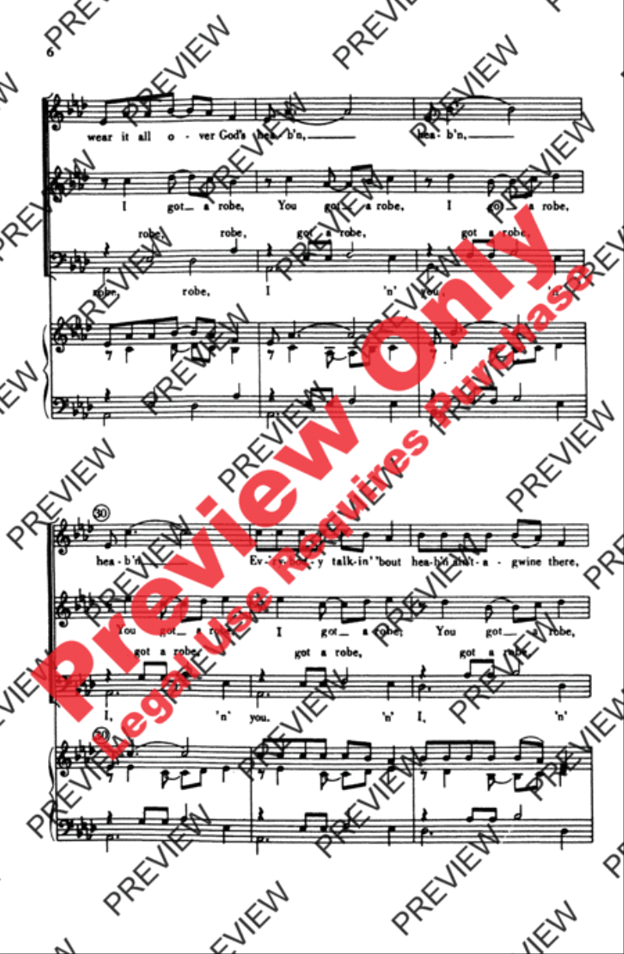 I Got Shoes I Got Shoes 4-Part scores gallery preview page 6