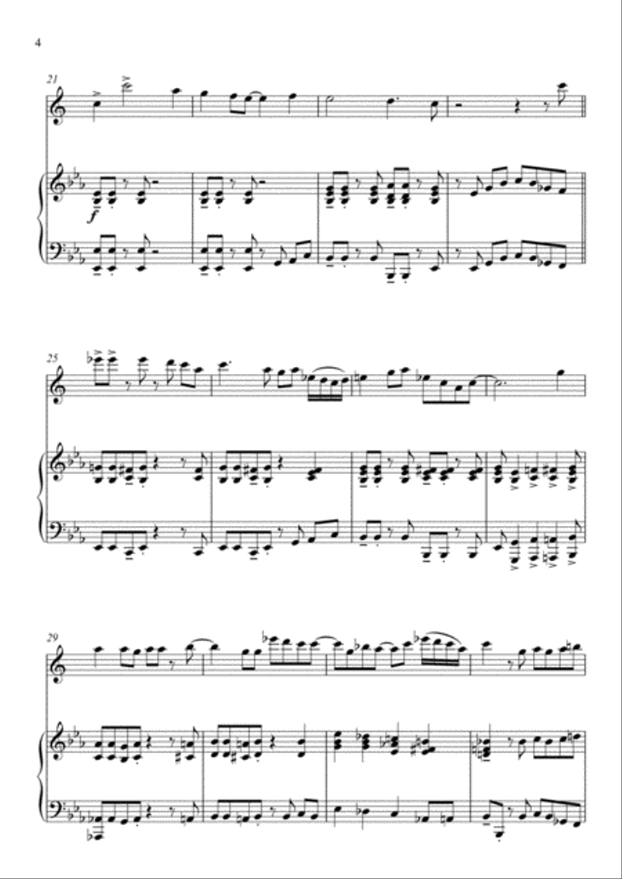 Joy to the (Rockin') World - Alto Saxophone and Piano Alto Saxophone scores gallery preview page 4