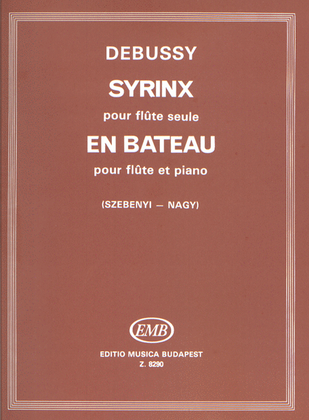 Book cover for Syrinx pour flute seule - En bateau pour flute et