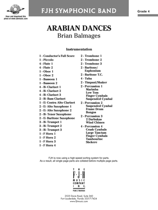 Book cover for Arabian Dances: Score