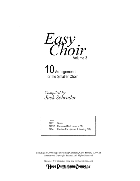 Easy Choir Vol. 3