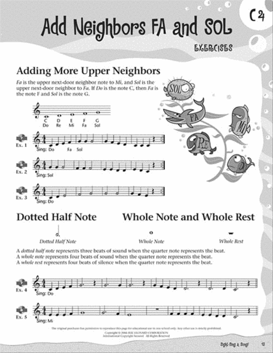 Sight-Sing a Song! (Set 1: Keys of C and F) Book and CD scores gallery preview page 3