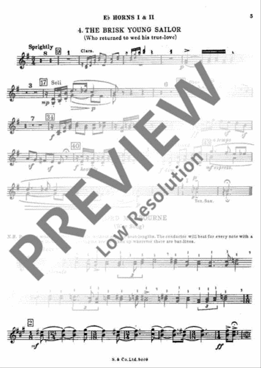 Lincolnshire Posy Horn scores gallery preview page 6