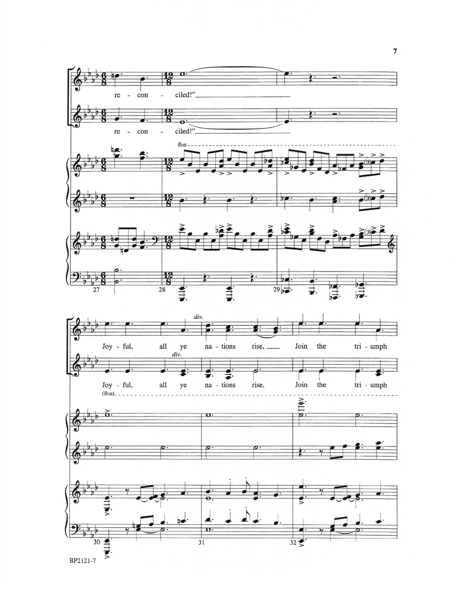 Hark! the Herald Angels Sing - Forrest - SSAA SSAA scores gallery preview page 7