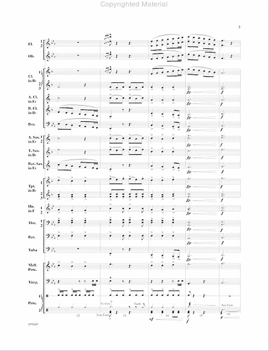 Highland Celebration Concert Band scores gallery preview page 6