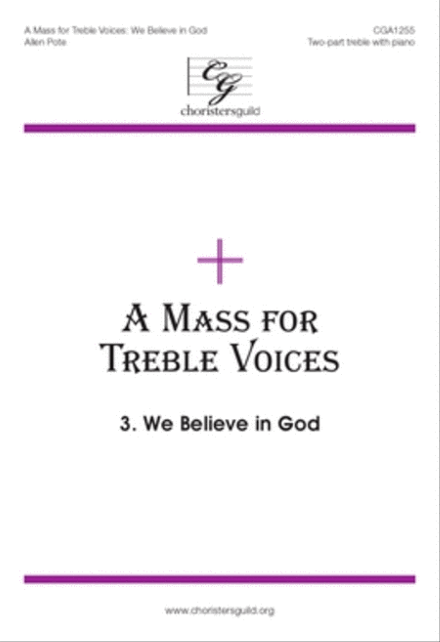 A Mass for Treble Voices - We Believe in God SSA scores gallery preview page 1