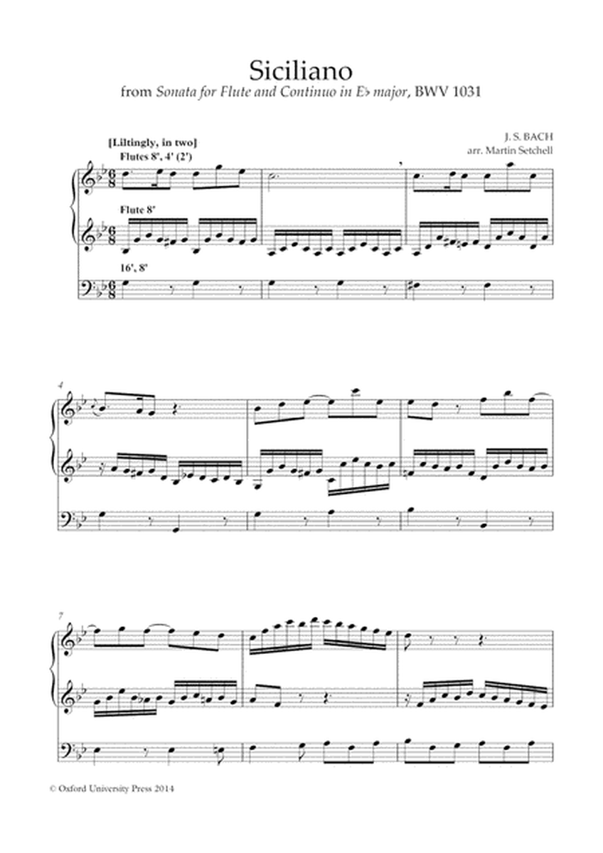 Siciliano, from Flute Sonata in Eb major, BWV 1031