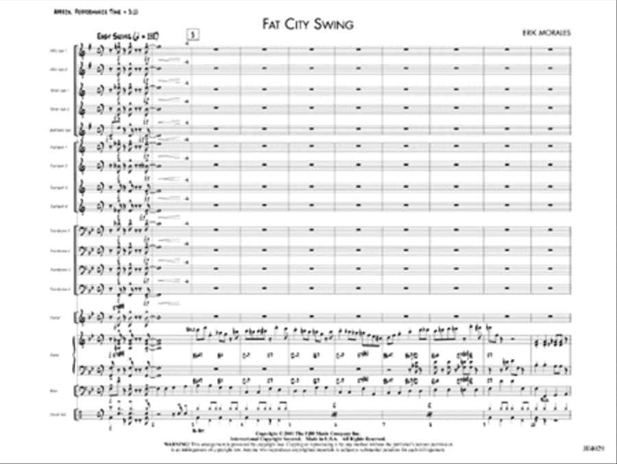 Fat City Swing Fat City Swing Jazz Ensemble scores gallery preview page 1