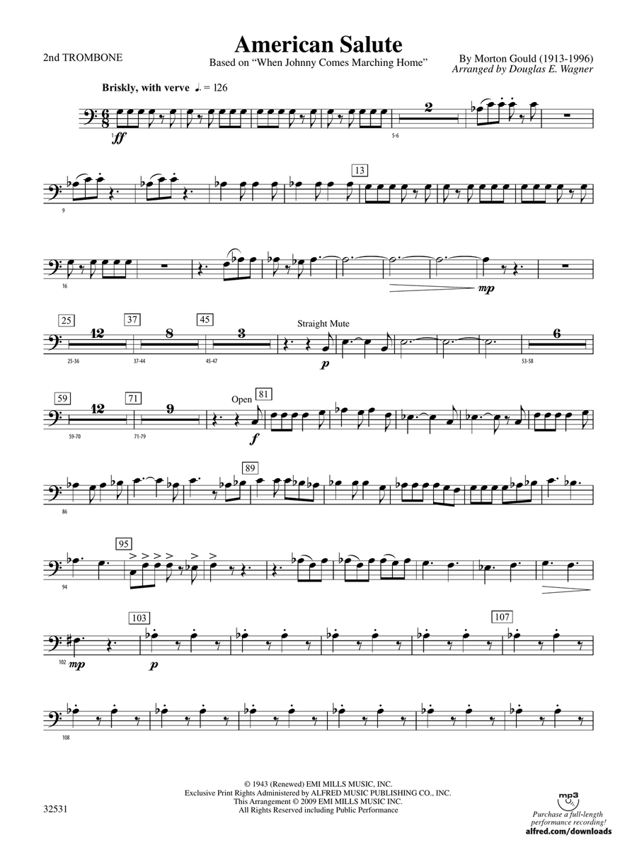 American Salute: 2nd Trombone