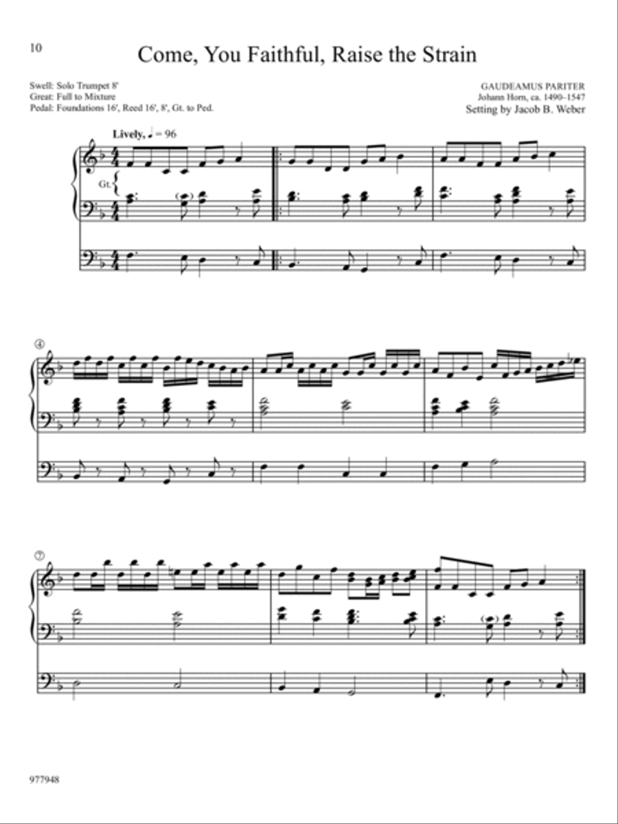 My Redeemer Lives: Five Preludes for Easter Organ scores gallery preview page 3