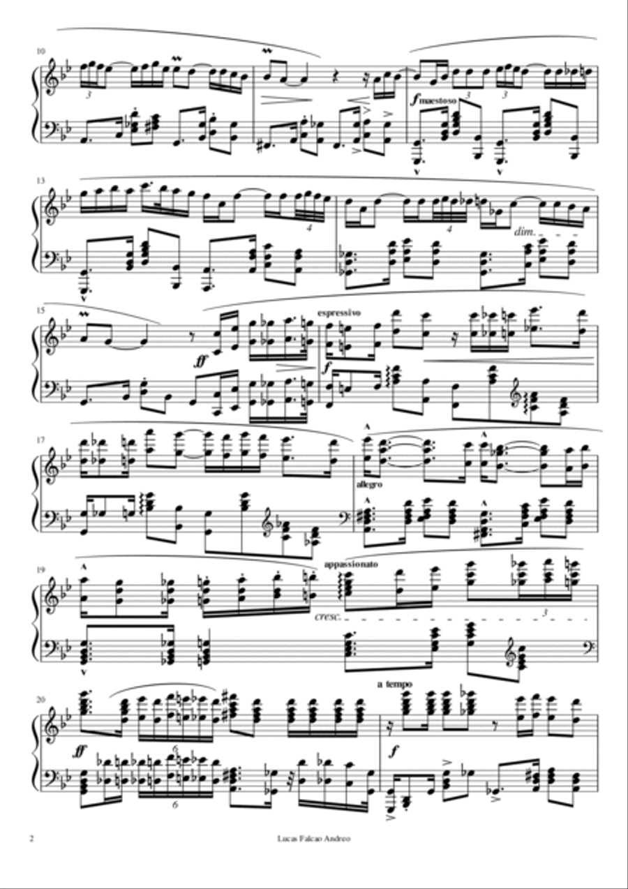 Tango n.1 Tango n.1 Piano Solo scores gallery preview page 2