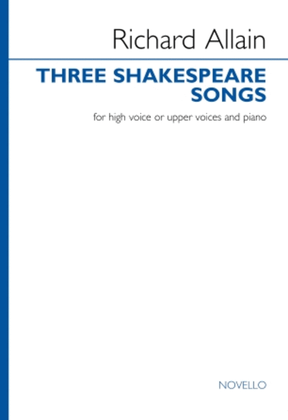 Book cover for Three Shakespeare Songs