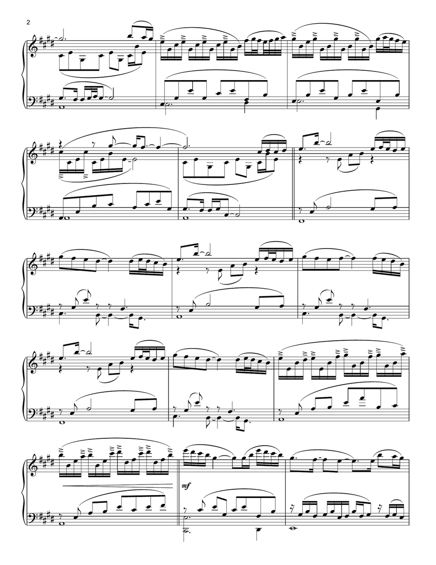 Shine Piano Solo scores gallery preview page 2
