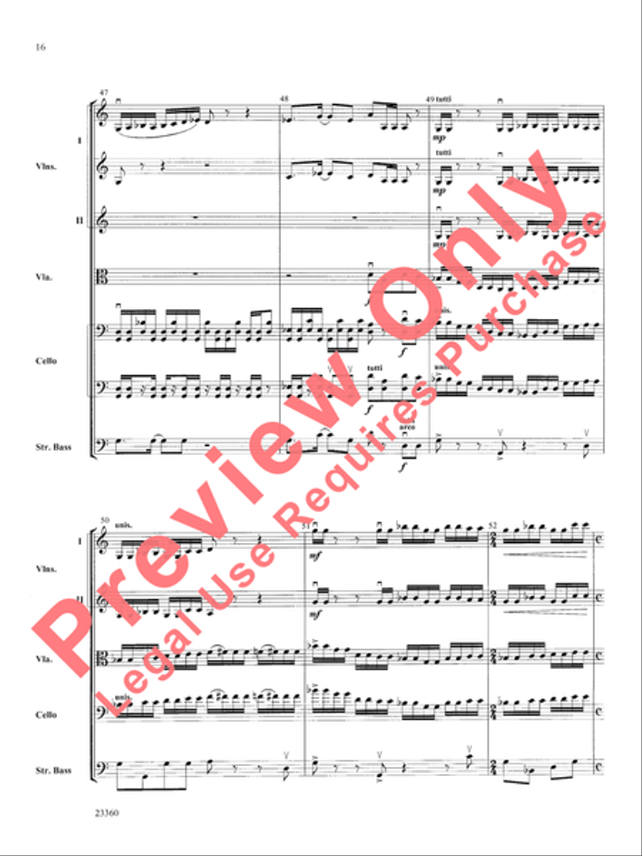 Folk Tune Air and Fiddler's Fury String Orchestra scores gallery preview page 17
