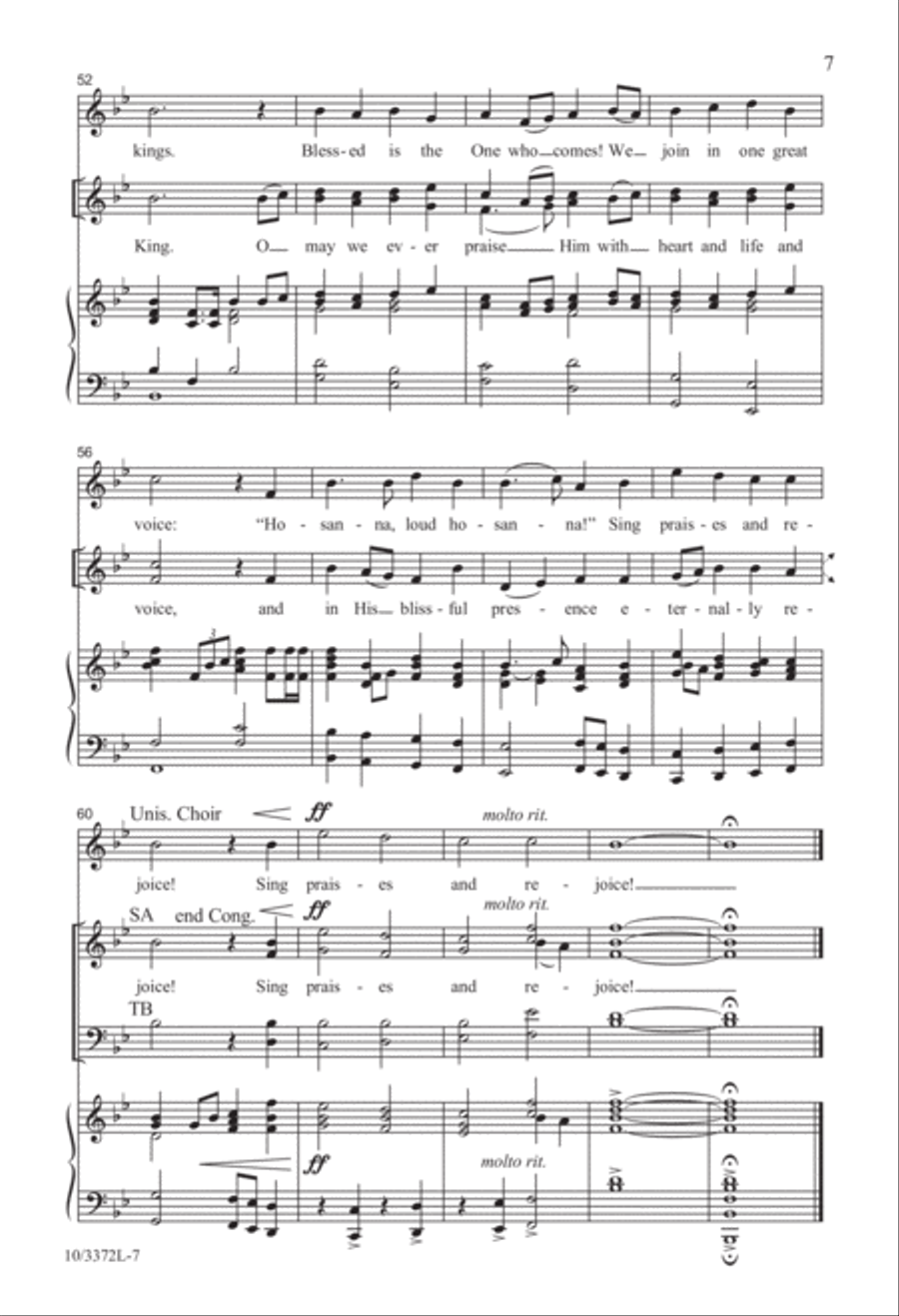 Hymns for Palm Sunday 4-Part scores gallery preview page 7