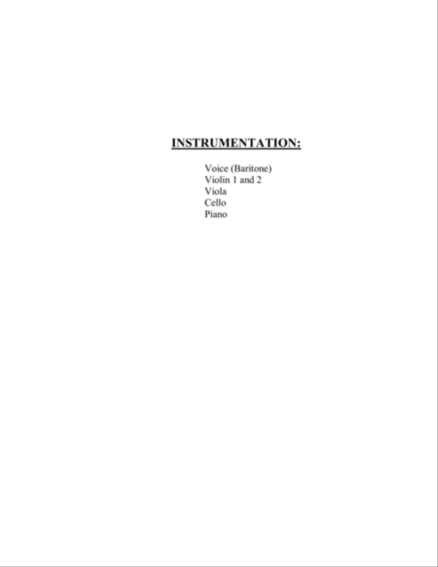 O Sole Mio Arranged for Baritone and Small Ensemble Key of E Small Ensemble scores gallery preview page 4