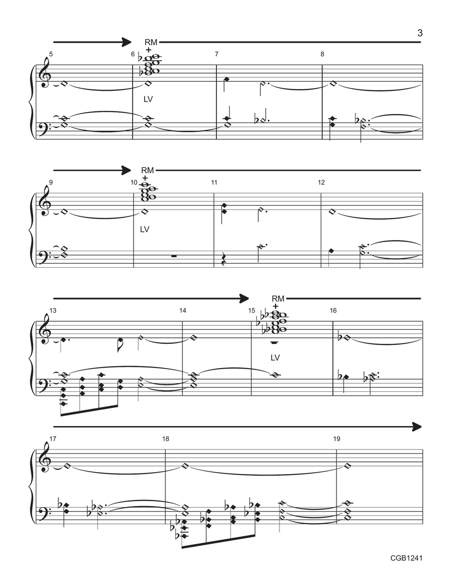 Thundersnow (3-7 octaves) by Cathy Moklebust Handbell Choir - Digital Sheet Music page 3